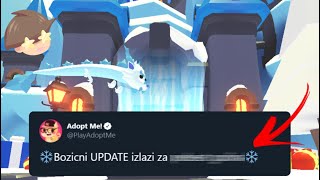 ROBLOX ADOPT ME  KADA IZLAZI BOZICNI UPDATE i CRTANJE NA LEDU [upl. by Anits]