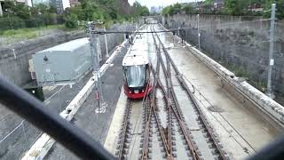 Ottawa LRT Train Arriving Westbound At Tunneys Pasture Station [upl. by Nylasej221]