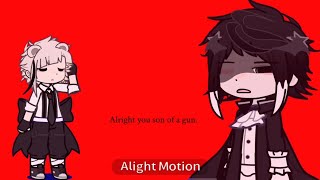 MAYONNAISE BSD Shin Soukoku  Higuchi  GL2\\ Alight motion test [upl. by Etezzil]