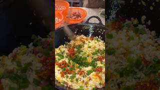 Chicken mix egg fried rice food eggfriedrice chickenfriedrice jcb amazingfood viralvideo [upl. by Hayn]