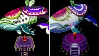 Zelda Links Awakening  All Bosses Comparison Switch vs DX [upl. by Thorndike369]