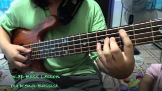 Warwick Streamer Stage II Custom Shop600  Slap Bass Lesson Trick by KengBassist [upl. by Analla]