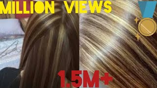 Cap streaking On hairs How to hightlight hairs  professional methodtipstrick with keune brand [upl. by Ellatnahc]