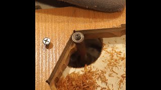 Experimental dice box Milling the inside with a router using a DIY template router [upl. by Anirroc318]