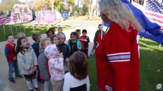 Southold kindergarteners honor veterans with flag songs [upl. by Netsrik322]