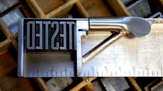 Tested Learns the Craft of Letterpress Printing [upl. by Murdock]