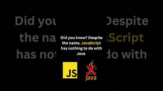 JavaScript Isn’t Related to Java at All javascriptdevelopment javascriptdev coding programming [upl. by Mayyahk]