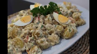 THE BEST AND TASTIEST POTATO SALAD EVER  AARDAPPELSALADE [upl. by Evonne367]