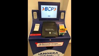 Máquina contadora de monedas del BCP  Banco de Crédito  Detectora de monedas falsas [upl. by Hearsh]