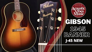 Gibson 1942 Banner J 45 Guitar Review and Demonstration [upl. by Nanon373]