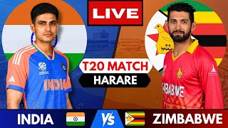 🔴 Live IND vs ZIM 1st T20  INDIA vs Zimbabwe Live cricket match Today  Live Score amp Commentary [upl. by Carilyn295]