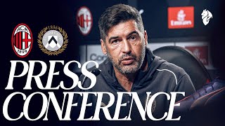 Coach Fonsecas press conference ahead of AC Milan v Udinese [upl. by Nowaj]