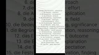 Most important and useful words for Goethe exam preparation [upl. by Attehcnoc]