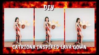 DIY CATRIONA INSPIRED LAVA GOWN 500 PESOS LANG VAKS [upl. by Ati]