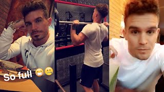 Gaz Beadle workout on Snapchat  September 7 2016 [upl. by Ulrich]