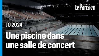 Paris La Défense Arena se transforme en piscine olympique pour les JO [upl. by Eceinaj]