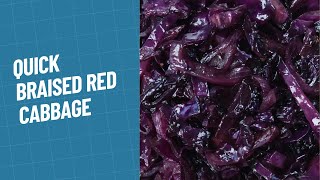 Quick Braised Red Cabbage [upl. by Adnicul949]