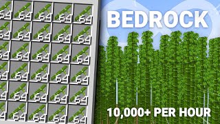 Automatic Bamboo Farm Minecraft Bedrock 120  MCPE Java and Bedrock  world download [upl. by Dickman]