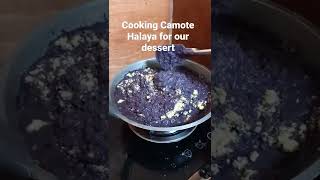 cooking camote halaya for our dessert [upl. by Nevyar]