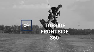 How to Toeside Frontside 360 on a wakeboard [upl. by Glenden]