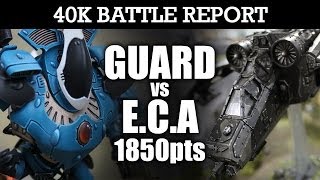 Imperial Guard vs Eldar Warhammer 40K Battle Report ELDAR CITIZEN ARMY 6th Ed 1850pts  HD Video [upl. by Annia]