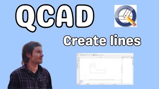 QCAD create lines [upl. by Ilbert496]