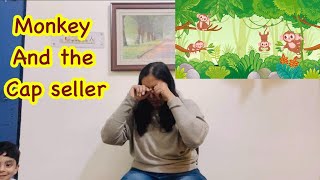 Hindi Story Monkey and the Capseller  बंदर और टोपी बेचने वाला [upl. by Olcott]