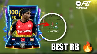 100 OVR JEREMIE FRIMPONG IS THE BEST RB IN THE GAME 🤔 FC MOBILE BEST RB  FRIMPONG FC MOBILE [upl. by Binnie]