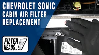 How to Replace Cabin Air Filter 2017 Chevrolet Sonic LT  AQ1164 [upl. by Tak]