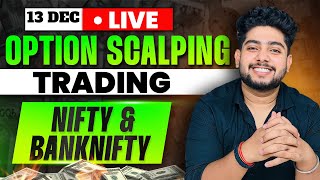 13 December Live Trading  Live Intraday Trading Today  Bank Nifty option trading live Nifty50 [upl. by Eelano]