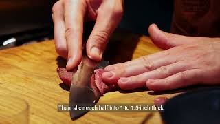 How to cut tri tip roast into steaks [upl. by Tobey]