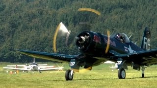 Corsair F4U4 Display TANNKOSH 2011 [upl. by Scheer755]