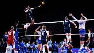 Heres Why Wilfredo Leon is THE KING Of Vertical Jump  Mens VNL 2021 HD [upl. by Auburta]