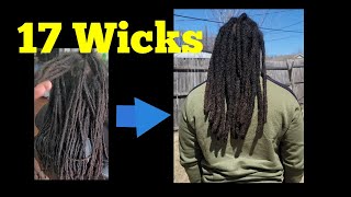 Combining Locs into 17 Wicks [upl. by Aikemit]