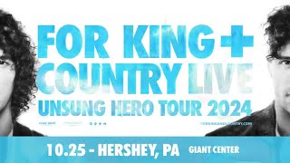 For King amp Country Unsung Hero Tour 2024 Joel amp Luke’s Story [upl. by Affer473]