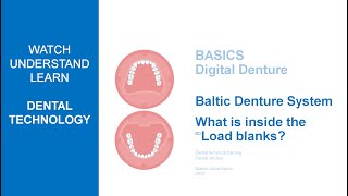 Baltic Denture System  What is inside the BD Load blanks [upl. by Siurtemed772]