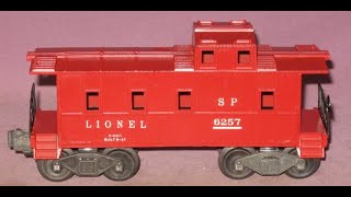 6257 Lionel quotSPquot Caboose 8 SKU 3546 [upl. by Eelrahs986]