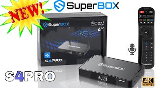 The All NEW SuperBox S4PRO With Voice Command Remote Review [upl. by Ulick]