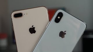 iPhone 8 Plus VS iPhone X [upl. by Dira]