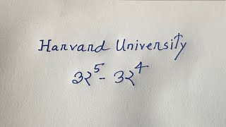 Harvard University Entrance Exam Interviews Maths Tricks  Exponential Expression Without Calculator [upl. by Arreip409]