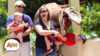 Watch Them Scream Dinosaur Edition  Try Not to Laugh  AFV 2019 [upl. by Wynny]