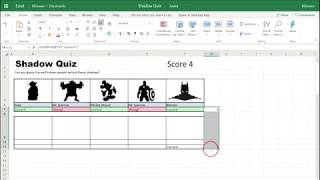 Spreadsheets  Finishing the basic Quiz [upl. by Hastie624]