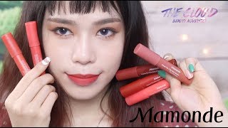 MAMONDE CREAMY TINT COLOR BALM INTENSE REVIEW amp SWATCH  Son bút chì sáp Mamonde [upl. by Dammahom]