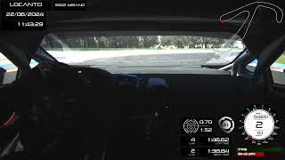 Diego Locanto Onboard Best Lap Time  Misano  13861 Lamborghini Huracan ST Evo2 [upl. by Borlow]