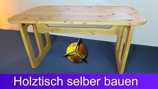 Einfachen Esstisch  Holztisch selber bauen [upl. by Drawe]