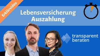 Lebensversicherung Auszahlung [upl. by Ayak]