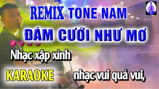 Đám cưới như mơ Karaoke Nhạc sống Tone Nam  1982 [upl. by Einnaj]