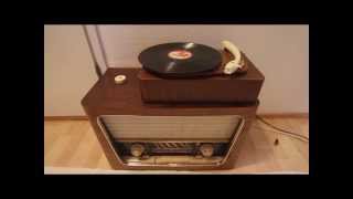 ASA 844 tube radio 1957 with Perpetuum Ebner turntable [upl. by Song]