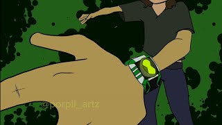 Ben 10 Spitter Fan Transformation  Fan Animation ben10 animation youtubeshorts [upl. by Ecad]