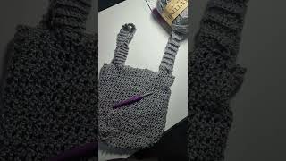 Crocheting a mesh bag  crochet subscribe viralvideo [upl. by Lirpa]